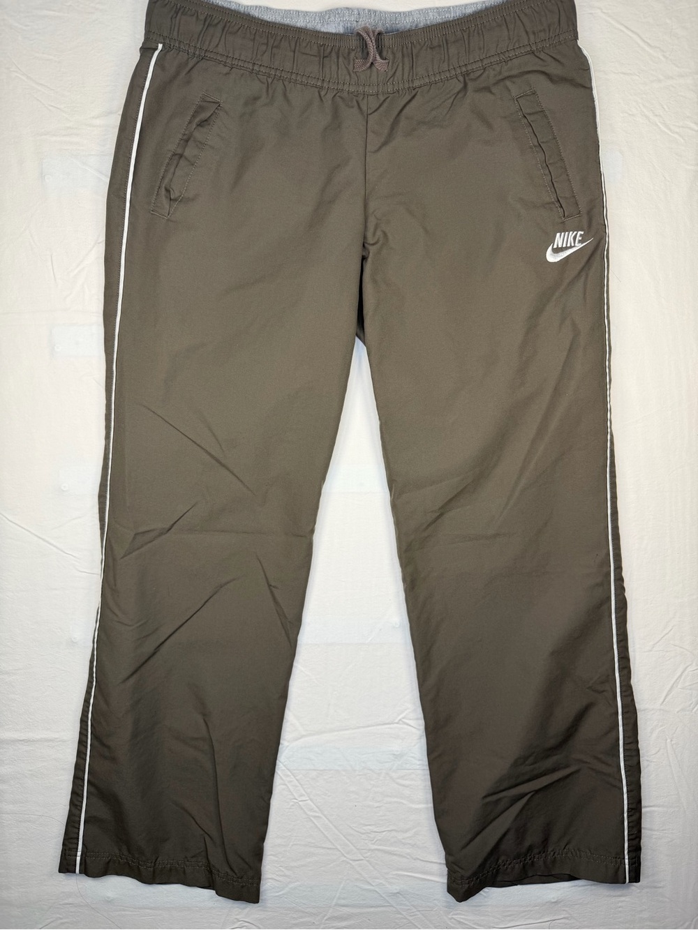 Vintage Nike Sportswear Y2K Brown Track Pants Women’s Medium